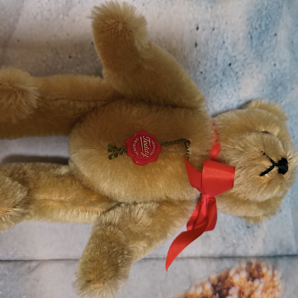 Steiff Teddy Bear with Red Bow